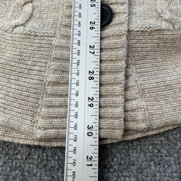 Pendleton Womens Lambs Wool Cape Poncho Button Front Jacket L/XL Beige “NEW” - Picture 14 of 15